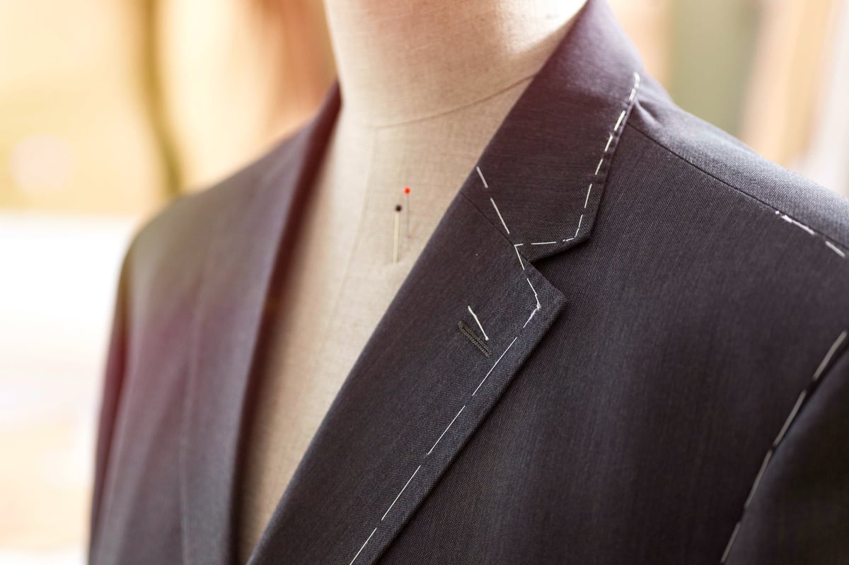 Variety of patterns hanging in the background