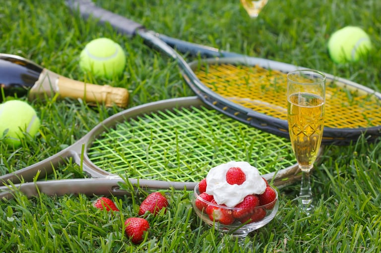 Wimbledon tennis strawberries and champagne