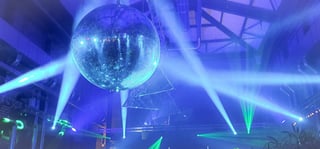 Disco mirror ball party lights
