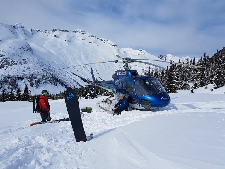 CMH Heli-Skiing helicopter deep powder British Columbia