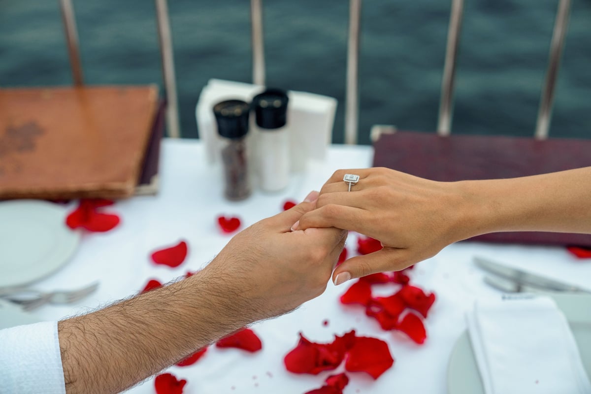 marriage proposal, diamond, get married