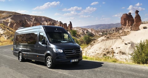 Executive Mercedes Sprinter luxury van for group transport