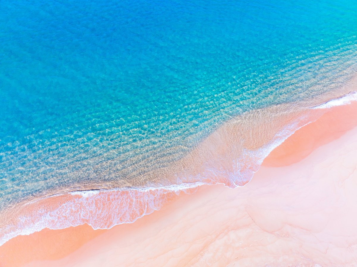 Sea surface aerial view, beautiful ocean background