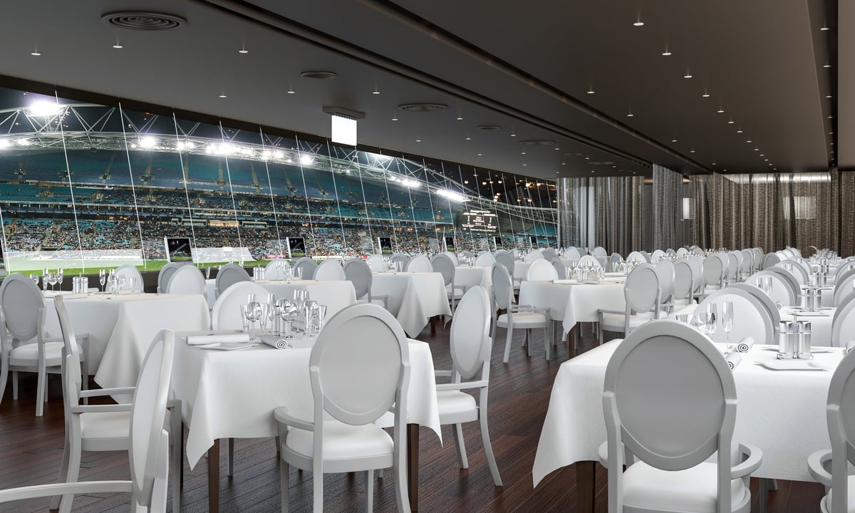American Football first class premium stadium seating with field view