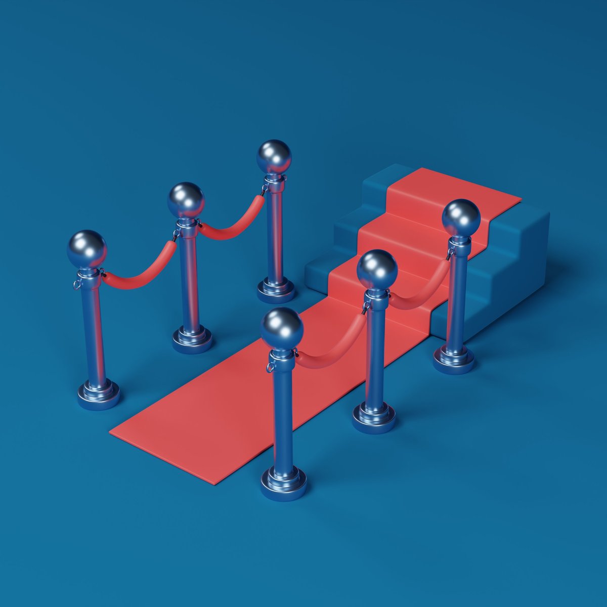 Red carpet iconic symbol of luxury and celebration