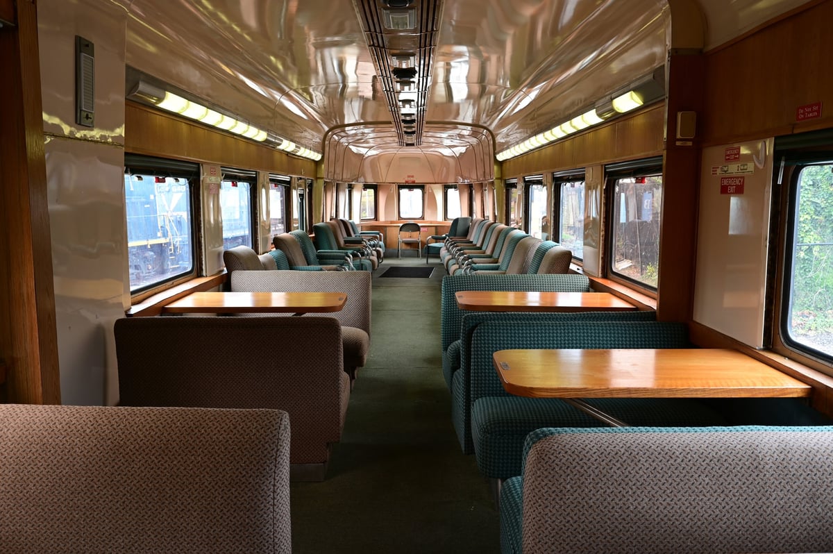 1948 Royal Blue Observation car.