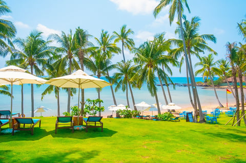 Phuket tropical beach resort with luxury villas