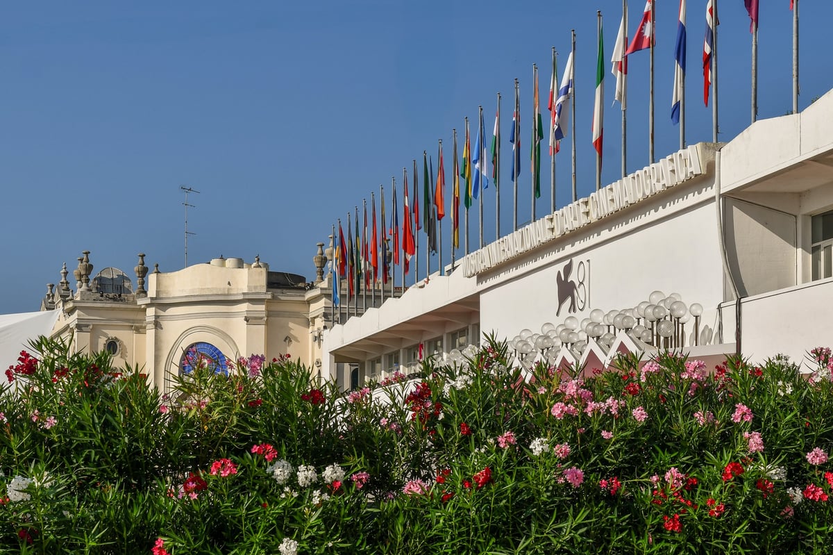 Venice Lido, Veneto, Italy - Exterior of the Cinema Palace during the 81st Venice Film Festival, red carpet event