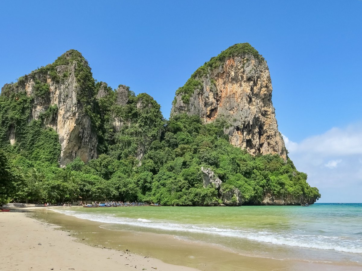 The Railay Peninsula in Krabi, Thailand.