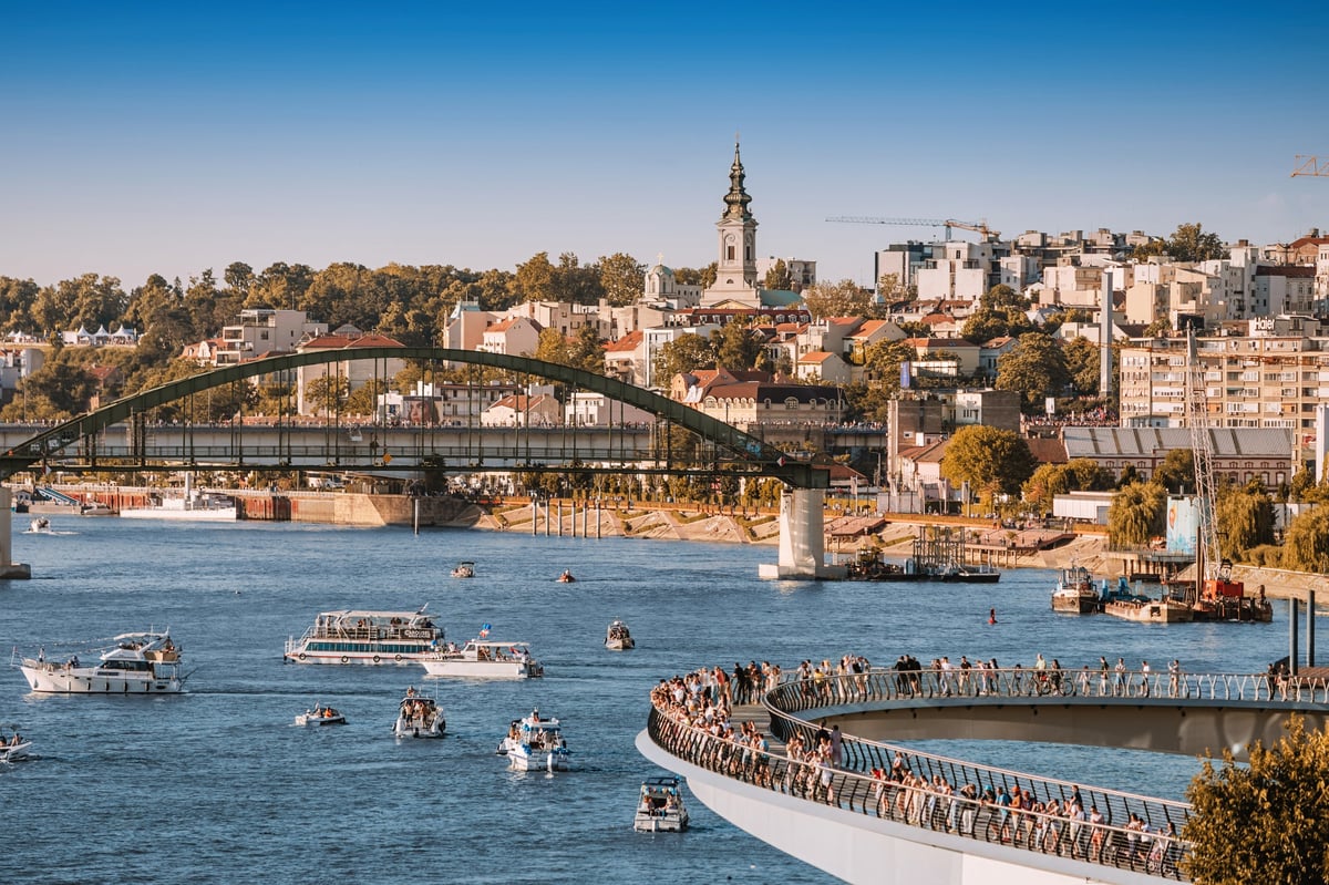 Stockholm waterfront with bridge and cityscape