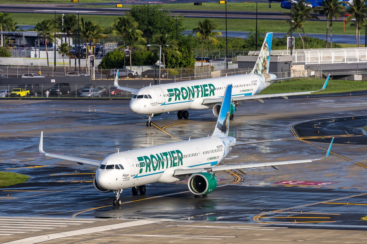 Frontier Airlines Airbus A321 aircraft