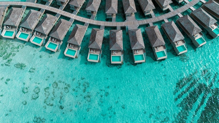 One&Only Maldives resort aerial
