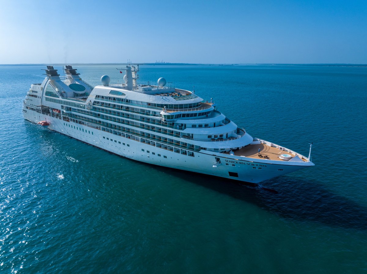 Seabourn Sojourn luxury cruise ship by Seabourn Cruise Line, offering world-class service