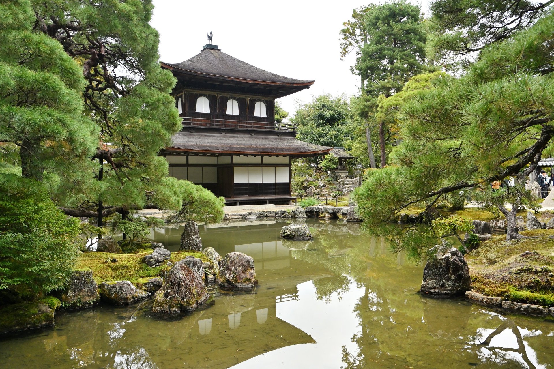 Silver Pavilion Ginkakuji Temple at Japanese Zen garden in Kyoto, Japan