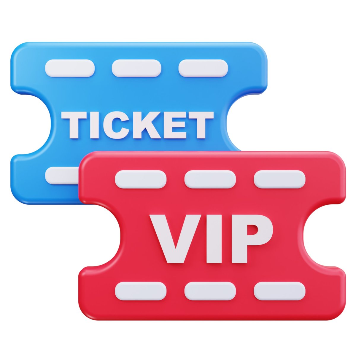 Colorful VIP admission tickets used for circus shows, fairs, and special event entry