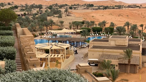Luxury desert retreat villa in the dunes with stunning architecture