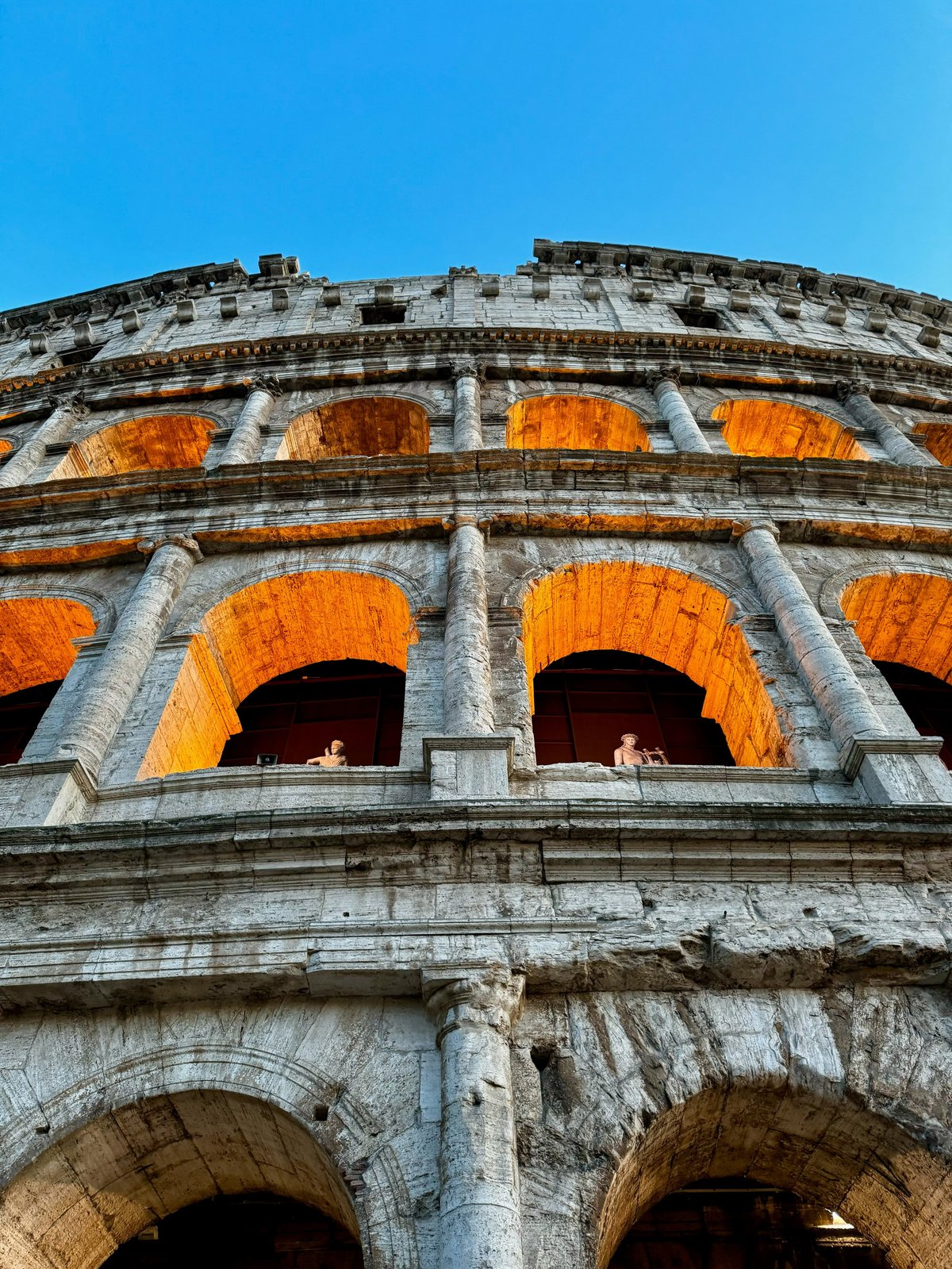 The Colosseum in Rome, iconic ancient amphitheater world-famous landmark