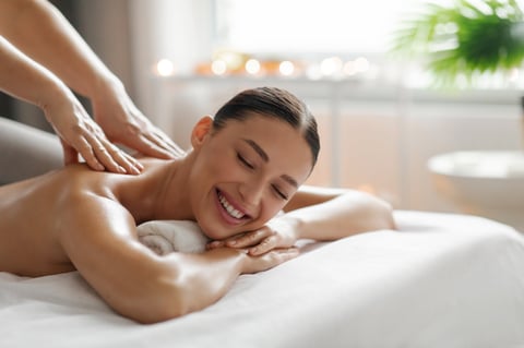 Luxury spa and wellness treatment with massage therapy