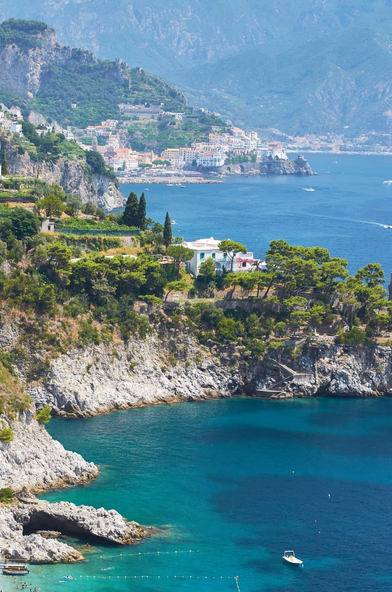 Punta Tragara Capri cliffside villa Amalfi