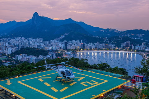 Cityscape view from Sugarloaf Mountain Rio de Janeiro