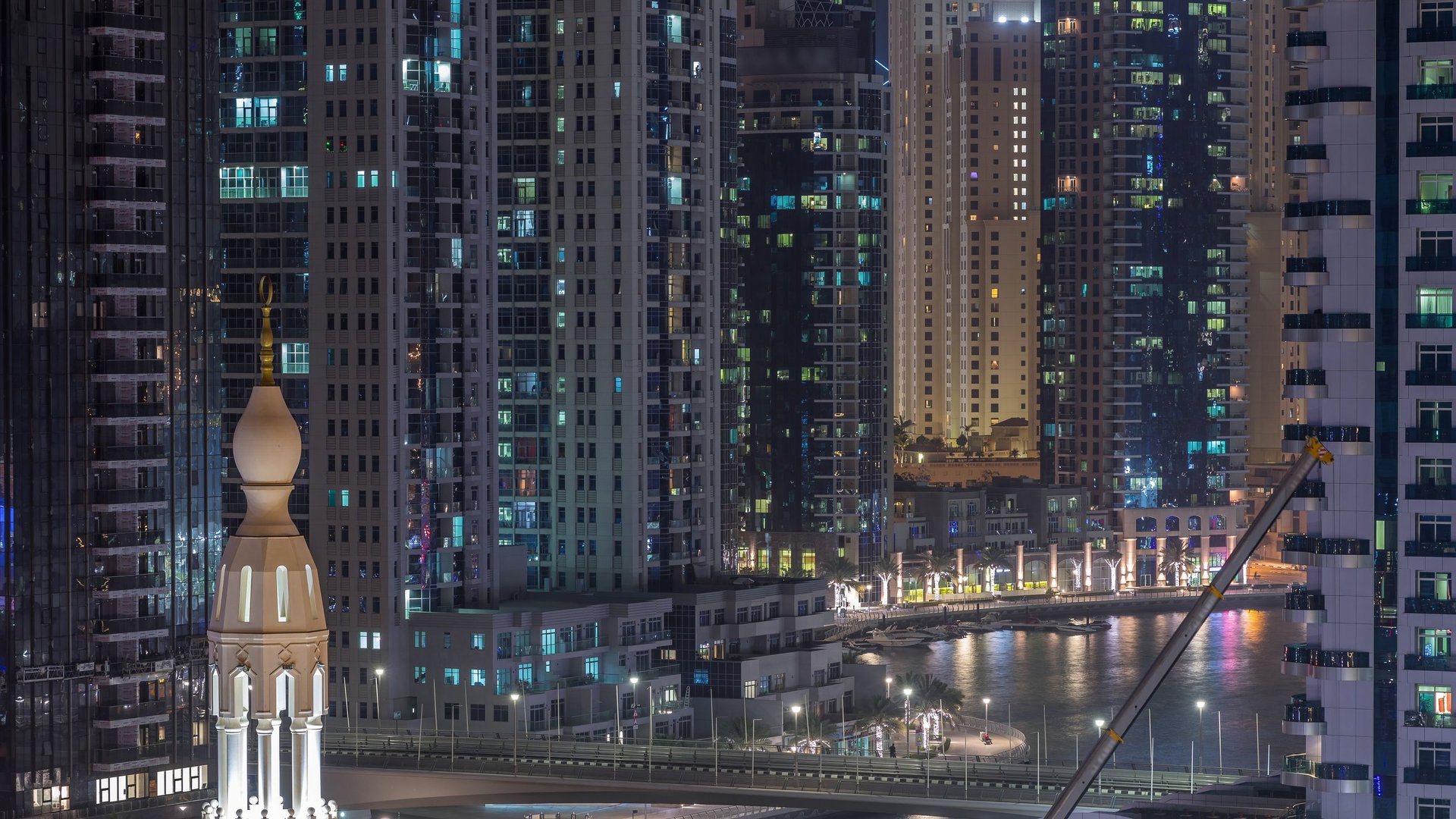 Level 43 Sky Lounge Dubai Marina Aerial Night View