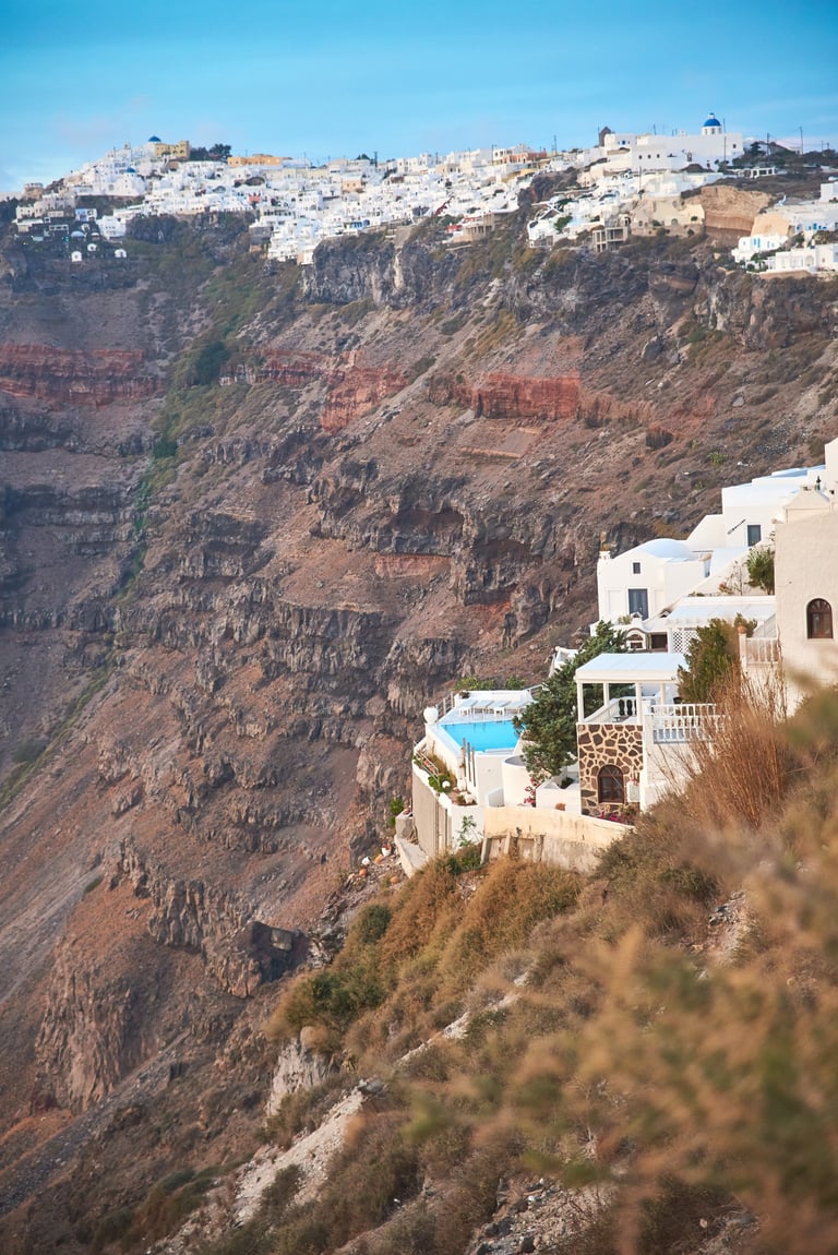 Hotel Scalinatella Capri Santorini villa pool cliffside
