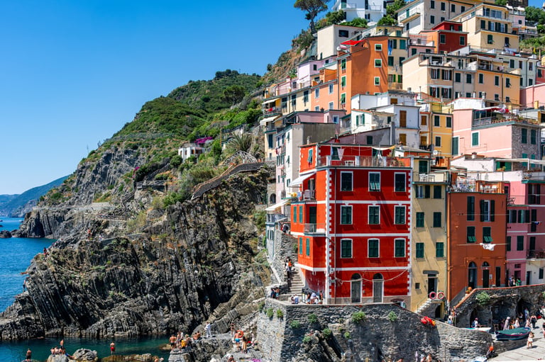 Cinque Terre colorful cliffside houses Italy