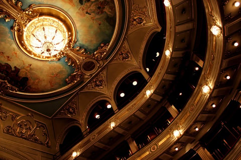 Beautiful ornate theater interior