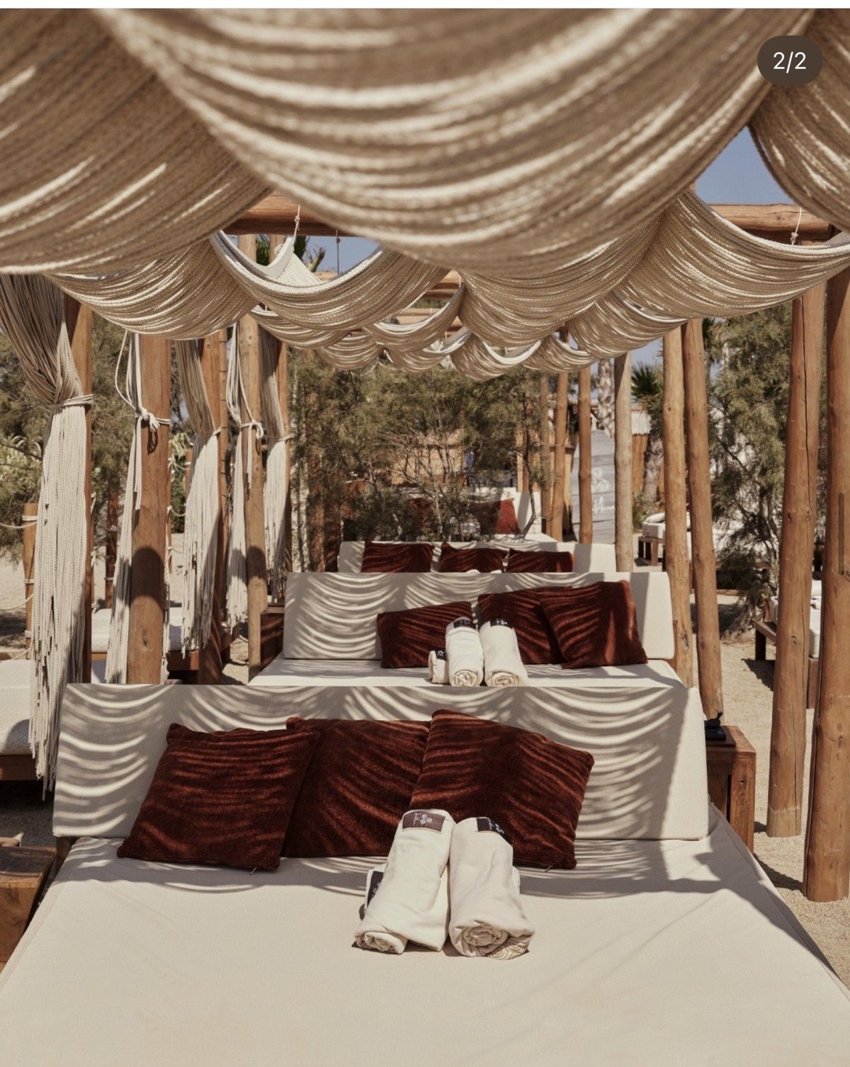 SantAnna Mykonos beach club pool and lounge area
