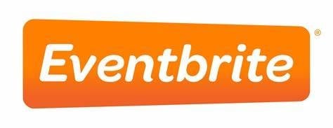 Eventbrite logo with white text on orange rounded rectangle background