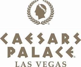 Caesars Palace Las Vegas logo featuring a Roman profile bust in a laurel wreath above text
