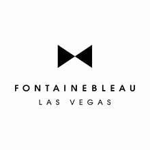 Fontainebleau Las Vegas logo featuring a black bowtie icon above text