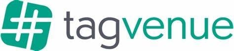 TagVenue logo with green square icon and gray and teal text