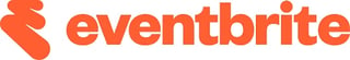Eventbrite logo featuring orange stylized tickets icon and company name
