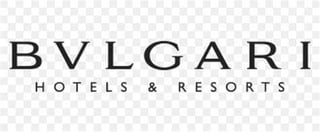 Bulgari Hotels and Resorts logo with black text on transparent background