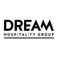 Dream Hospitality Group logo with bold black text and horizontal line underneath
