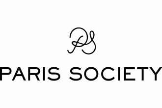 Paris Society logo with stylized ampersand symbol and black text