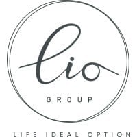 LIO Group logo with circular design and cursive text, representing Life Ideal Option brand