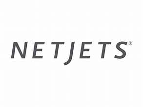 NetJets logo in gray italic lettering with registered trademark symbol