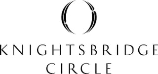 Knightsbridge Circle logo with stylized curved moon shapes above text