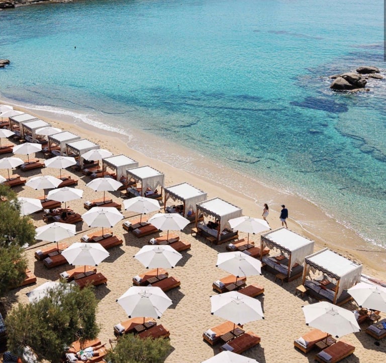 Kalua Beach Club Mykonos legendary beach destination