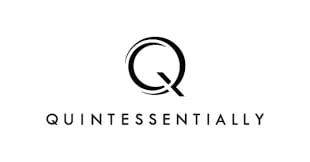 Quintessentially logo featuring a stylized Q in a circle above the company name in sans-serif text