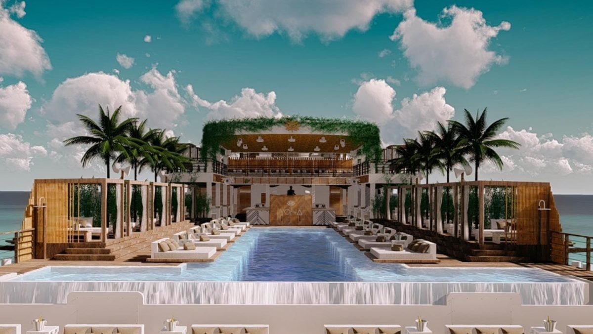 Yona Beach Club floating beach experience