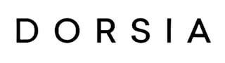 DORSIA logo with black letters on white background