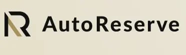 AutoReserve logo with stylized R icon on beige background